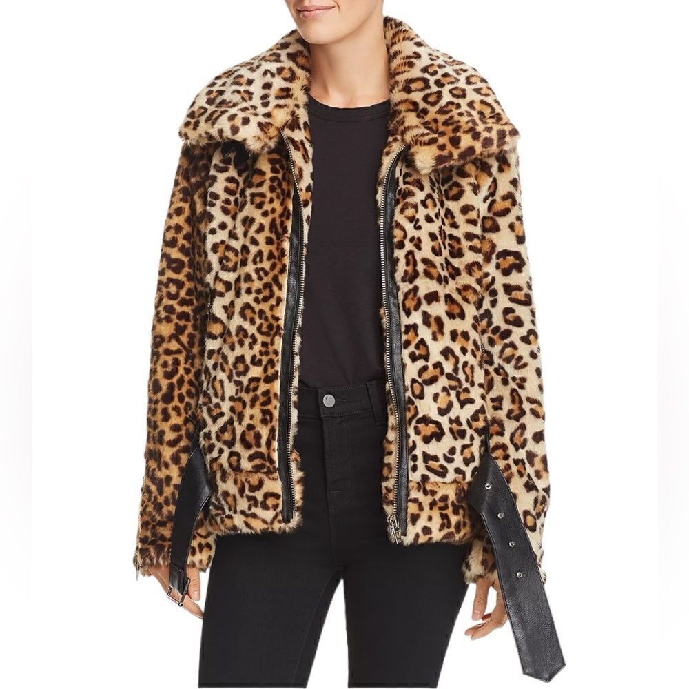 Blank NYC Note To Self Faux Fur Biker Jacket💚